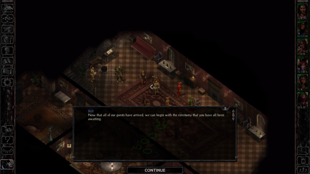 Sarevok tries to get himself named Duke. He was so confident in his plan that he didn't even bother to change out of his evil armor into something nicer. Sarevok tries to get himself named Duke. He was so confident in his plan that he didn't even bother to change out of his evil armor into something nicer.