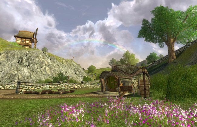 On one hand, we're lacking the required weather to create that rainbow. On the other hand, this game sure is pretty for 2007.