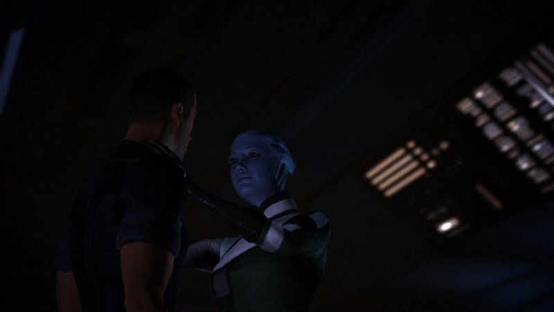 Stop Liara... ghk... you're... hrk... choking... me!