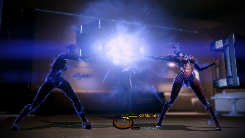Hey Shepard, we're squishing your head. Hey Shepard, we're squishing your head.