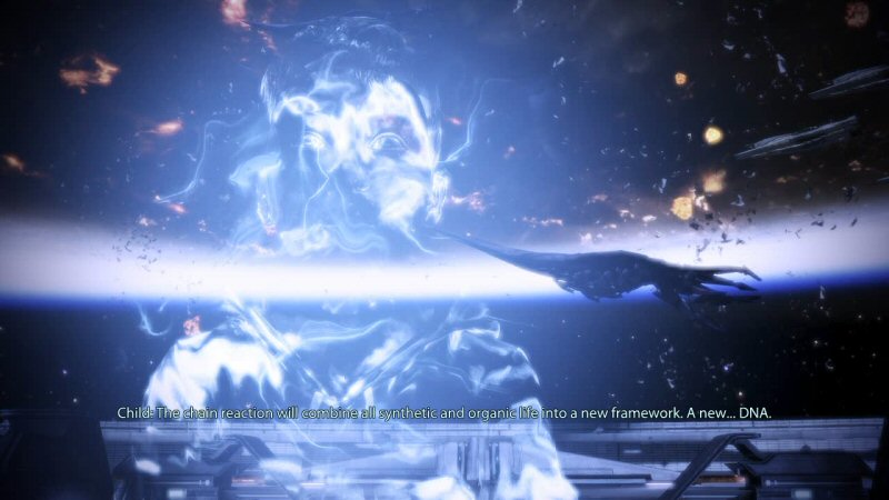 I can't wait to find out how blowing up the mass relay network will re-write the DNA of every intelligent species and robot to be some kind of hybrid. I can't wait to find out how blowing up the mass relay network will re-write the DNA of every intelligent species and robot to be some kind of hybrid.