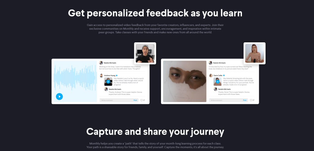This ad makes it look like a celebrity is going to send you a personal video message. I never got any instructor feedback on anything I posted. Huang left short comments on a LOT of tracks, but I suspect that the large class size makes real personalized interaction impractical. This ad makes it look like a celebrity is going to send you a personal video message. I never got any instructor feedback on anything I posted. Huang left short comments on a LOT of tracks, but I suspect that the large class size makes real personalized interaction impractical.