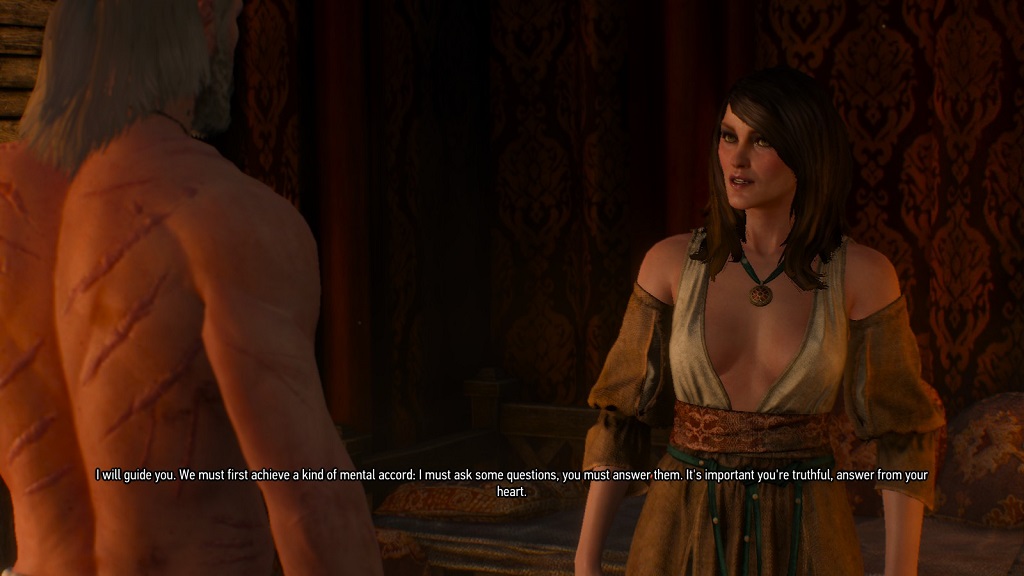 Corinne Tilly. CD Projekt can and does write mature and thoughtful stories. For all that, I wish they would lay off the cleavage a little.